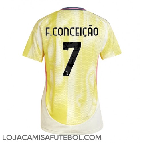 Camisa de Futebol Juventus Francisco Conceicao #7 Equipamento Secundário Mulheres 2024-25 Manga Curta